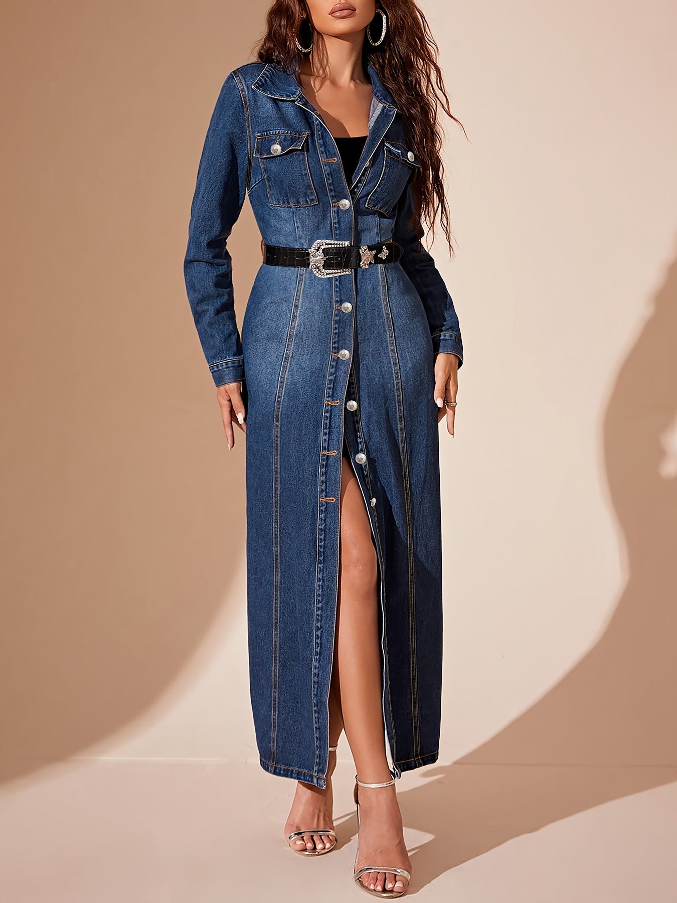 Elara Denim Dress
