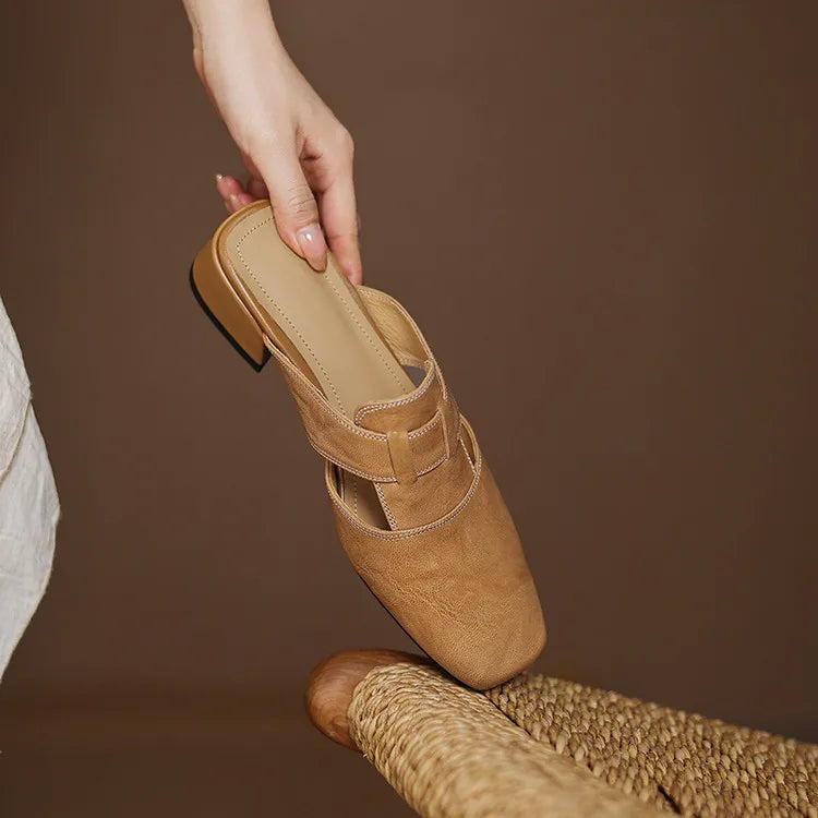 Andie Genuine Leather Mules