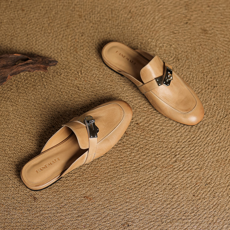 Dessa Genuine Leather Mules