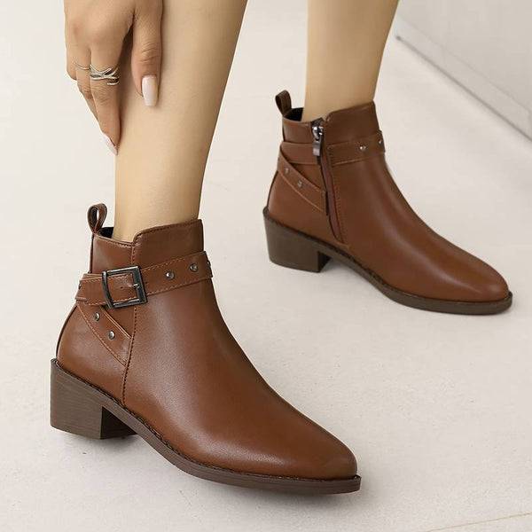 The Verona Leather Bootie