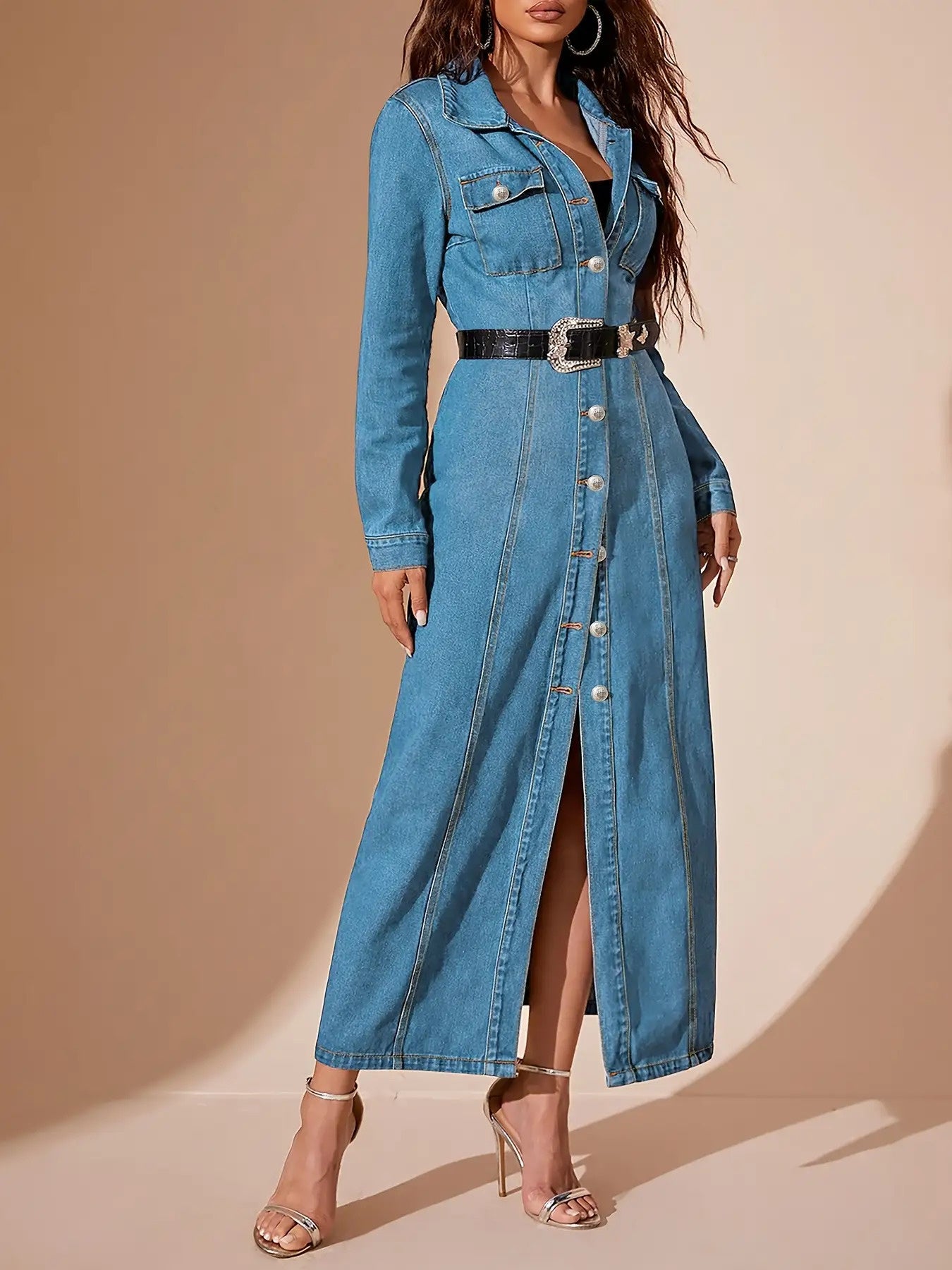 Elara Denim Dress
