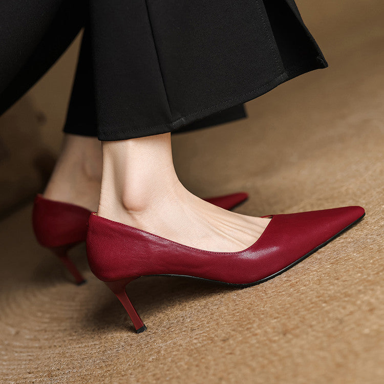 Nuva Genuine Leather Heels