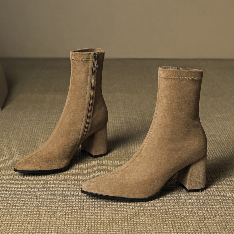 Alora Genuine Suede Boots