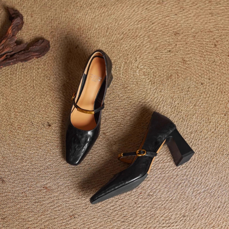 Auria Genuine Leather Heels