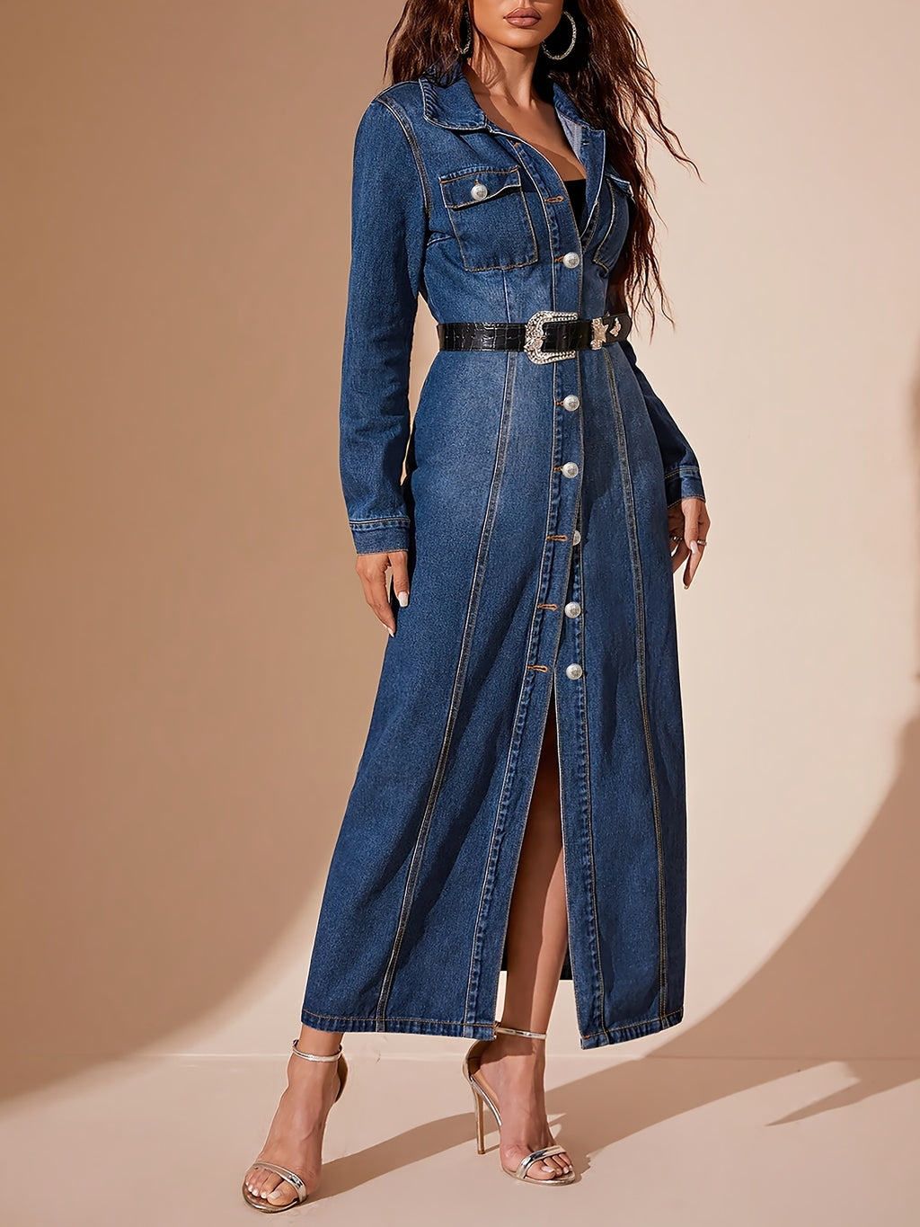 Elara Denim Dress